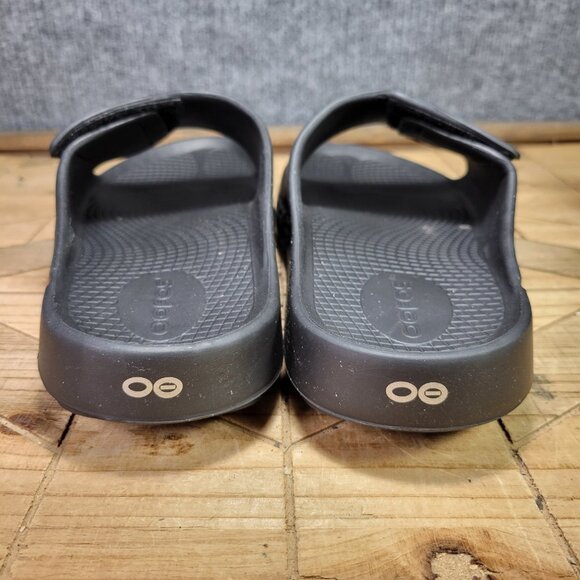 Oofos‎ Ooahh Sport Flex Slide Sandal M 8 / W 10 Black Comfort Shoes Recovery - Picture 5 of 8